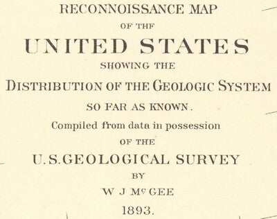 Reconnaissance Map of the United States title card magnified